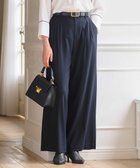 【自由区/JIYU-KU】の【洗える】ビエラストレッチワイド パンツ ネイビー系|ID: prp329100003470160 ipo3291000000028393338