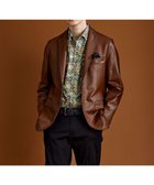 【ジョセフ アブード/JOSEPH ABBOUD / MEN】のベジタブルラムレザーレザージャケット ダークブラウン系|ID:prp329100003472152