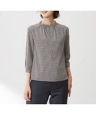 【ジェイ プレス/J.PRESS】のチェックプリント スリットフリルネック カットソー ネイビー系5|ID: prp329100003474416 ipo3291000000028392816