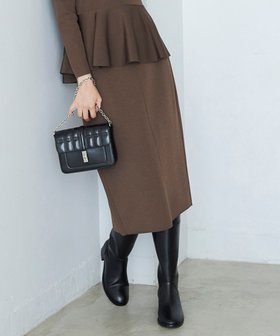 【アイシービー/iCB】 【洗える】シンセティックヤーンスムース ニットスカート人気、トレンドファッション・服の通販 founy(ファニー) ファッション Fashion レディースファッション WOMEN スカート Skirt エレガント 上品 Elegant 洗える Washable 軽量 Lightweight ジャケット Jacket スタイリッシュ Stylish セットアップ Set Up 人気 Popularity フロント Front ペプラム Peplum A/W・秋冬 Aw・Autumn/Winter・Fw・Fall-Winter 2023年 2023 2023-2024秋冬・A/W Aw/Autumn/Winter//Fw/Fall-Winter/2023-2024 セレモニー Ceremony |ID:prp329100003474444