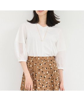 【自由区/JIYU-KU】 【洗える】エッセンシャルポンチ Vネックカットソー人気、トレンドファッション・服の通販 founy(ファニー) ファッション Fashion レディースファッション WOMEN トップス・カットソー Tops/Tshirt シャツ/ブラウス Shirts/Blouses ロング / Tシャツ T-Shirts カットソー Cut and Sewn Vネック V-Neck A/W・秋冬 Aw・Autumn/Winter・Fw・Fall-Winter カットソー Cut And Sew コンパクト Compact シアー Sheer ストレッチ Stretch スリット Slit スリーブ Sleeve トレンド Trend ドレープ Drape バランス Balance 夏 Summer 洗える Washable 秋 Autumn/Fall |ID:prp329100003474453