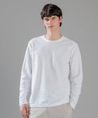 【ジョゼフ オム/JOSEPH HOMME / MEN】のメランジリップル クルーネックカットソー ホワイト系|ID: prp329100003474476 ipo3291000000028082547