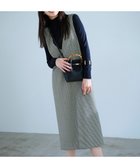 【23区/NIJYUSANKU】のガンクラブチェックストレッチ ワンピース モノトーンチェック|ID: prp329100003476820 ipo3291000000028393053