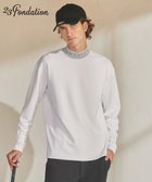 【23区 ゴルフ/23区GOLF / MEN】の【23Fondation/MEN】【吸水速乾・UVケア】バイカラー 長袖モックネックシャツ ホワイト系|ID: prp329100003481155 ipo3291000000029087937