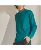 【23区 ゴルフ/23区GOLF / MEN】の【23Fondation/MEN】【吸水速乾・UVケア】バイカラー 長袖モックネックシャツ グリーン系|ID: prp329100003481155 ipo3291000000029087942