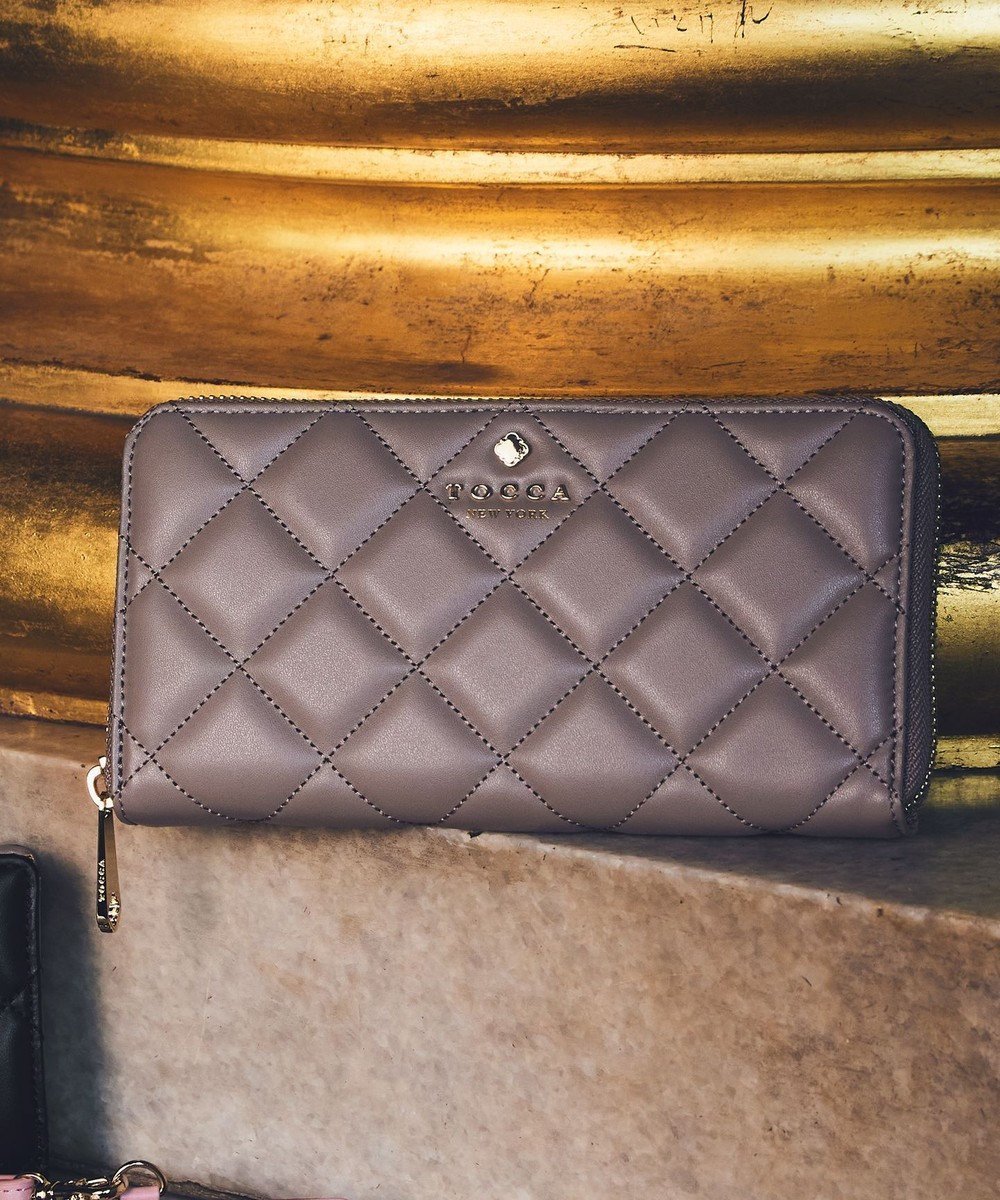 【トッカ/TOCCA】のPILA LONG WALLET 長財布 インテリア・キッズ・メンズ・レディースファッション・服の通販 founy(ファニー) 　ファッション　Fashion　レディースファッション　WOMEN　財布　Wallets　A/W・秋冬　Aw・Autumn/Winter・Fw・Fall-Winter　冬　Winter　おすすめ　Recommend　エレガント 上品　Elegant　キルト　Quilt　ポケット　Pocket　リュクス　Luxe　ロマンティック　Romantic　財布　Wallet　ベージュ系|ID: prp329100003482416 ipo3291000000029166816