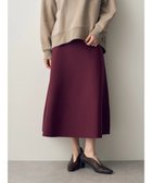 【イェッカ ヴェッカ/YECCA VECCA】のAラインニットスカート Burgundy|ID:prp329100003487951