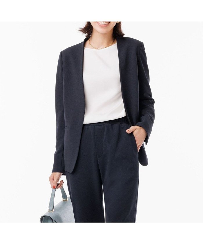 【アンフィーロ 自由区/UNFILO】の【セレモニー】BEAUTY MOVE ノーカラージャケット インテリア・キッズ・メンズ・レディースファッション・服の通販 founy(ファニー) https://founy.com/ ファッション Fashion レディースファッション Fashion for Women アウター Coat / Outerwear Collection レディースジャケット・軽アウター Jackets ノーカラージャケット / シンプル上品コーデ Collarless Jackets ウォッシャブル Machine Washable 春 Spring ジャケット Jacket, Outerwear ジョーゼット Georgette, Semi-Sheer Fabric ストレッチ Stretch, Stretchy Fabric A/W・秋冬 Autumn/Winter 夏 Summer エレガント 上品 Elegant セレモニー Ceremony ビジネス 仕事 通勤 Business / Work / Commuting 2025年 2025 2025春夏・S/S Spring/Summer 2025 SS25 |ID: prp329100003497385 ipo3291000000036378546