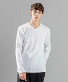 【ジョゼフ オム/JOSEPH HOMME / MEN】の【LEON 9月号掲載】テックリブジャージー Vネックカットソー ホワイト系|ID: prp329100003497417 ipo3291000000029087299