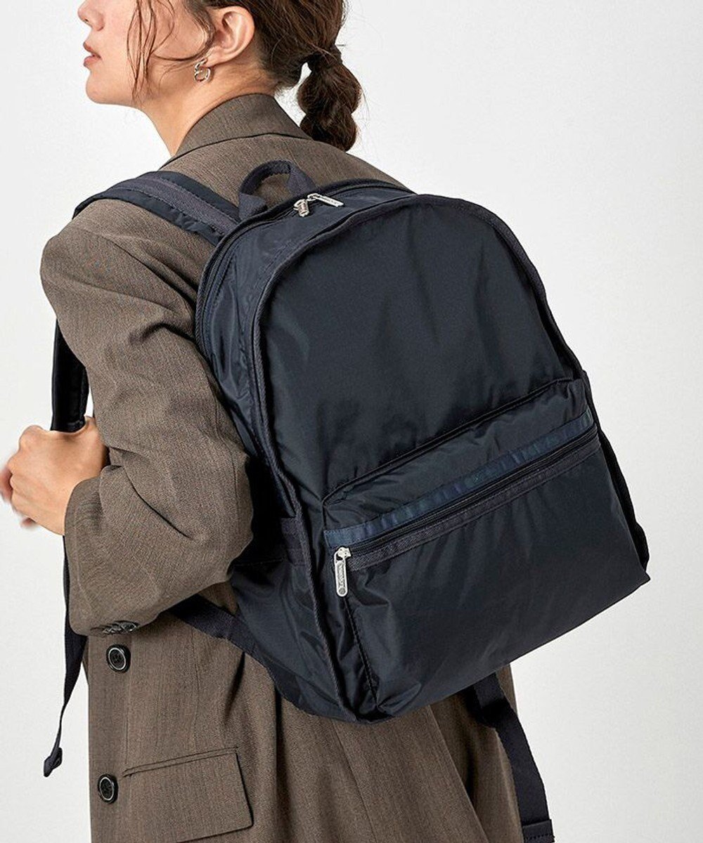 【レスポートサック/LeSportsac】のROUTE BACKPACK/ディープシーブルー 人気、トレンドファッション・服の通販 founy(ファニー) 　ファッション　Fashion　レディースファッション　WOMEN　バッグ　Bag　クッション　Cushion　シンプル　Simple　スポーツ　Sports　トラベル　Travel　人気　Popularity　プリント　Print　ポケット　Pocket　無地　Plain Color　リュック　Ruck Sack　おすすめ　Recommend　旅行　Travel　ビジネス 仕事 通勤　Business　 other-1|ID: prp329100003510850 ipo3291000000025557609