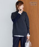 【アイシービー/iCB】の【新色追加・WEB限定カラーあり】 ソフトカシミヤミックス ハイネックニット ミディアムグレー×ネイビー系[WEB限定]|ID:prp329100003510960