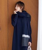 【アイシービー/iCB】のソフトカシミヤミックス ニットストール ネイビー系1|ID: prp329100003510969 ipo3291000000028391574