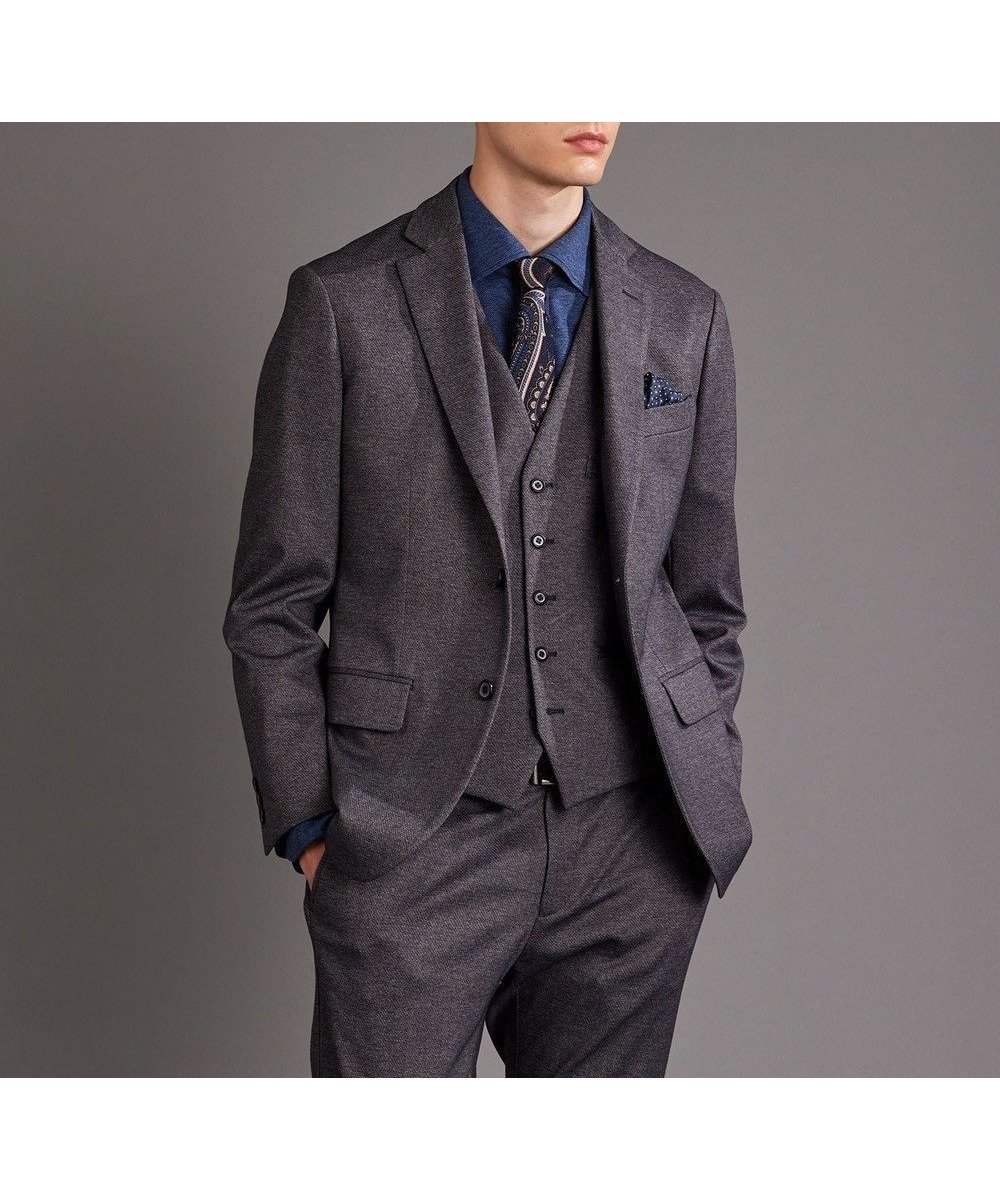 【ジョセフ アブード/JOSEPH ABBOUD / MEN】の【ストレッチ】ツィーディージャージ ジャケット 人気、トレンドファッション・服の通販 founy(ファニー) 　ファッション　Fashion　メンズファッション　MEN　アウター　Coats Outerwear/Men　テーラードジャケット　Tailored Jackets　A/W・秋冬　Aw・Autumn/Winter・Fw・Fall-Winter　シンプル　Simple　ジャケット　Jacket　ジャージー　Jersey　ストレッチ　Stretch　チェック　Check　ツィード　Tweed　テーラード　Tailored　プリント　Print　ポケット　Pocket　 other-1|ID: prp329100003513100 ipo3291000000029086781