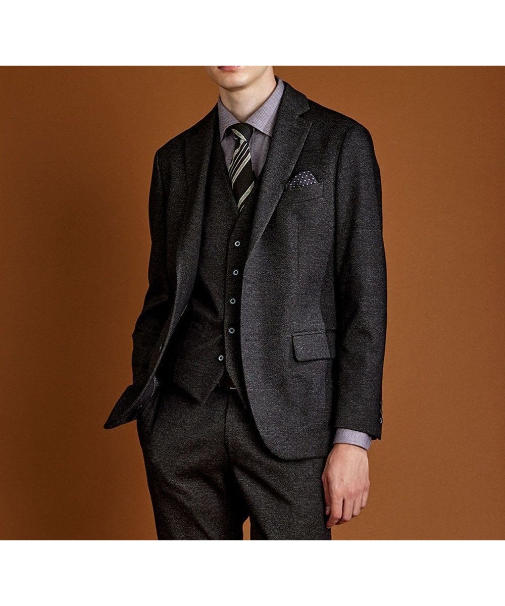 【ジョセフ アブード/JOSEPH ABBOUD / MEN】の【ストレッチ】ツィーディージャージ ジャケット インテリア・キッズ・メンズ・レディースファッション・服の通販 founy(ファニー) 　ファッション　Fashion　メンズファッション　MEN　アウター　Coats Outerwear/Men　テーラードジャケット　Tailored Jackets　A/W・秋冬　Aw・Autumn/Winter・Fw・Fall-Winter　シンプル　Simple　ジャケット　Jacket　ジャージー　Jersey　ストレッチ　Stretch　チェック　Check　ツィード　Tweed　テーラード　Tailored　プリント　Print　ポケット　Pocket　ダークブラウン系|ID: prp329100003513100 ipo3291000000029086787