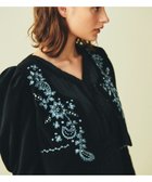 【グレース コンチネンタル/GRACE CONTINENTAL】のショート刺繍ジャケット ブラック|ID: prp329100003515743 ipo3291000000028391226