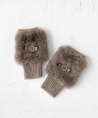 【トッカ/TOCCA】のKNIT FUR HANDWARMER 手袋 ベージュ系1|ID:prp329100003515779