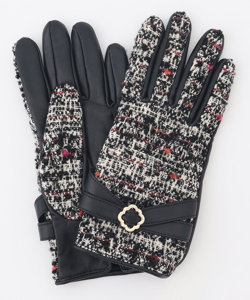 【トッカ/TOCCA】のTWEED GLOVE 手袋 インテリア・キッズ・メンズ・レディースファッション・服の通販 founy(ファニー) 　ファッション　Fashion　レディースファッション　WOMEN　手袋　Gloves　A/W・秋冬　Aw・Autumn/Winter・Fw・Fall-Winter　冬　Winter　エレガント 上品　Elegant　クラシカル　Classical　ツイード　Tweed　リュクス　Luxe　人気　Popularity　定番　Standard　ブラック系|ID: prp329100003515781 ipo3291000000029164017