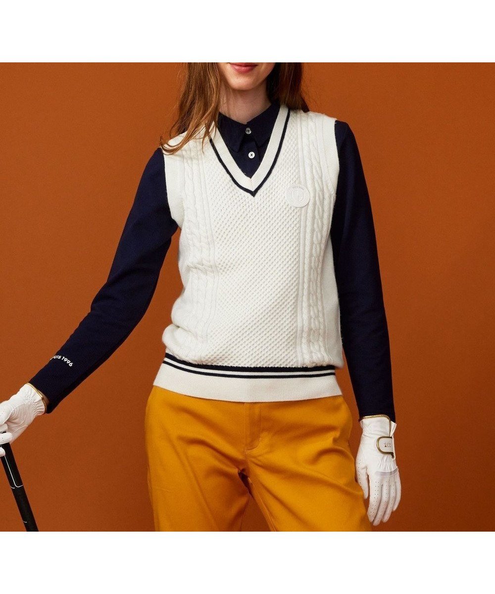 【23区 ゴルフ/NIJYUSANKU GOLF】の【WOMEN】【洗える】ニットベスト 人気、トレンドファッション・服の通販 founy(ファニー) 　ファッション　Fashion　レディースファッション　WOMEN　アウター　Coat Outerwear　トップス・カットソー　Tops/Tshirt　ニット　Knit Tops　ベスト/ジレ　Gilets/Vests　A/W・秋冬　Aw・Autumn/Winter・Fw・Fall-Winter　インナー　Inner　ゴルフ　Golf　フィット　Fit　ベスト　Vest　洗える　Washable　 other-1|ID: prp329100003515789 ipo3291000000028389695