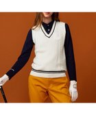 【23区 ゴルフ/NIJYUSANKU GOLF】の【WOMEN】【洗える】ニットベスト 人気、トレンドファッション・服の通販 founy(ファニー) ファッション Fashion レディースファッション WOMEN アウター Coat Outerwear トップス・カットソー Tops/Tshirt ニット Knit Tops ベスト/ジレ Gilets/Vests A/W・秋冬 Aw・Autumn/Winter・Fw・Fall-Winter インナー Inner ゴルフ Golf フィット Fit ベスト Vest 洗える Washable thumbnail ホワイト系|ID: prp329100003515789 ipo3291000000028389696