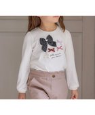 【エニファム/any FAM / KIDS】のリボンモチーフ Tシャツ オフホワイト|ID:prp329100003515806