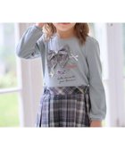 【エニファム/any FAM / KIDS】のリボンモチーフ Tシャツ サックスブルー|ID:prp329100003515806