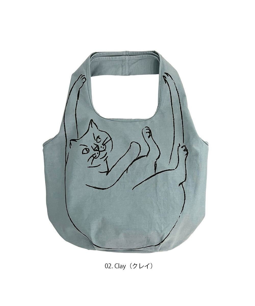 【ルートート/ROOTOTE】の1190【ネコ 仕切りエコバッグ】NA.ルーショッパー.マルシェ-C インテリア・キッズ・メンズ・レディースファッション・服の通販 founy(ファニー) 　ファッション　Fashion　レディースファッション　WOMEN　バッグ　Bag　洗える　Washable　カメラ　Camera　ネコ　Cat　ポケット　Pocket　旅行　Travel　ギフト プレゼント　Gift Present　NEW・新作・新着・新入荷　New Arrivals　02:クレイ|ID: prp329100003515809 ipo3291000000023223275