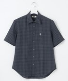 【ダックス/DAKS / MEN】のグレンチェックサッカー・ボタンダウン 半袖シャツ ネイビー系3|ID: prp329100003522206 ipo3291000000027428635