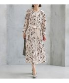 【自由区/JIYU-KU】の【WEB 一部店舗限定】【洗える】ハーバルフロープリント8分袖 ワンピース シャンパンベース|ID: prp329100003524297 ipo3291000000033323447