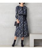 【自由区/JIYU-KU】の【WEB 一部店舗限定】【洗える】ハーバルフロープリント8分袖 ワンピース ネイビーベース|ID: prp329100003524297 ipo3291000000033323449