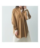 【イェッカ ヴェッカ/YECCA VECCA】のリブMIXロングシャツ Brown|ID: prp329100003524319 ipo3291000000028390081