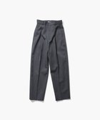 【エイトン/ATON】のWOOL GABARDINE テーパードタックパンツ CHARCOAL GRAY|ID: prp329100003524350 ipo3291000000028389730