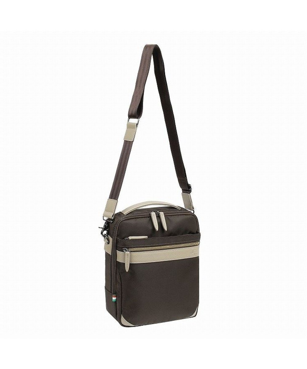 【エース バッグズ アンド ラゲッジ/ACE BAGS & LUGGAGE / MEN】のArcapel アルカペル スペイド タテ型ショルダーバッグ 17423 メンズバッグ 斜め掛け お出かけ インテリア・キッズ・メンズ・レディースファッション・服の通販 founy(ファニー) 　ファッション　Fashion　メンズファッション　MEN　バッグ　Bag/Men　ショルダー　Shoulder　ポケット　Pocket　メンズ　Mens　ブラウン×オークベージュ|ID: prp329100003526867 ipo3291000000029086995