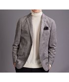 【ジョセフ アブード/JOSEPH ABBOUD / MEN】の【軽量】ブロックベロア ストレッチ ジャケット ライトグレー系|ID: prp329100003526877 ipo3291000000029087035