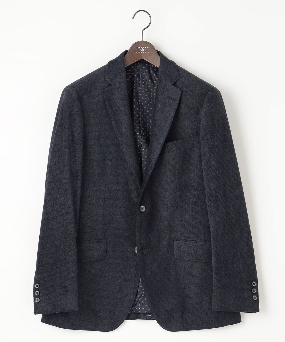 【ジョセフ アブード/JOSEPH ABBOUD / MEN】の【軽量】ブロックベロア ストレッチ ジャケット インテリア・キッズ・メンズ・レディースファッション・服の通販 founy(ファニー) 　ファッション　Fashion　メンズファッション　MEN　アウター　Coats Outerwear/Men　テーラードジャケット　Tailored Jackets　軽量　Lightweight　シンプル　Simple　ジャケット　Jacket　ストレッチ　Stretch　スマート　Smart　センター　Center　ダブル　Double　ファブリック　Fabric　フラップ　Flap　ブロック　Block　プリント　Print　ベロア　Velor　ポケット　Pocket　ラッセル　Russell　冬　Winter　A/W・秋冬　Aw・Autumn/Winter・Fw・Fall-Winter　ネイビー系|ID: prp329100003526877 ipo3291000000029087038