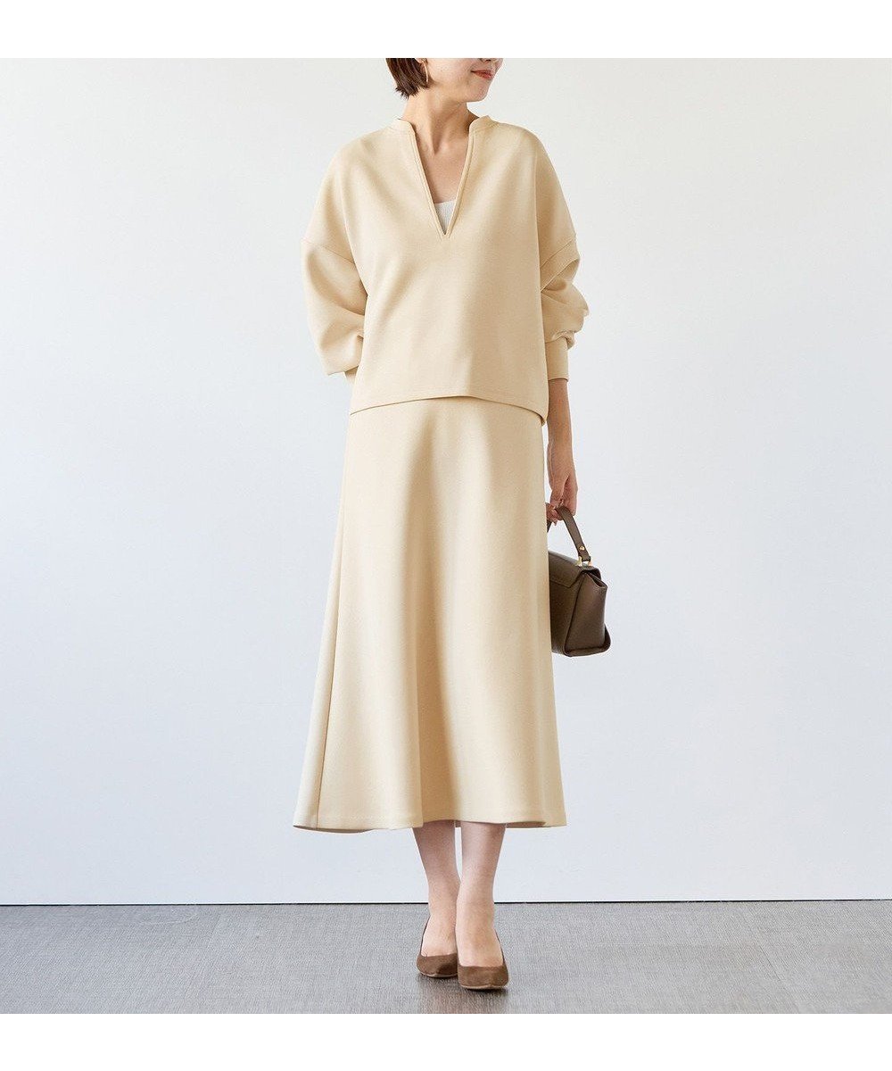 【アンフィーロ 自由区/UNFILO】の【新色登場】BEAUTY FORM JERSEY セミフレアスカート インテリア・キッズ・メンズ・レディースファッション・服の通販 founy(ファニー) 　ファッション　Fashion　レディースファッション　Fashion for Women　スカート　Skirts　Aライン・フレアスカート　A-Line & Flared Skirts　春　Spring　秋　Autumn　軽量　Lightweight, Ultra Light　ストレッチ　Stretch, Stretchy Fabric　トレンド　Trend, Trending Now　人気　Popular, Best Seller　フレア　Flare, Flared　冬　Winter / This Winter　A/W・秋冬　Autumn/Winter　ビジネス 仕事 通勤　Business / Work / Commuting　クリーム|ID: prp329100003529610 ipo3291000000035608211