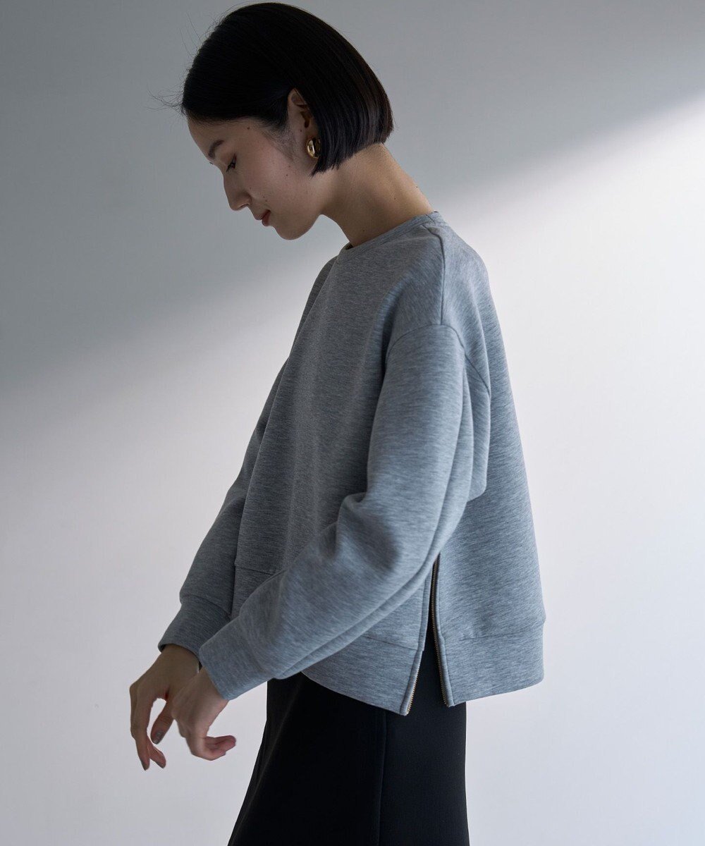 【アンフィーロ 自由区/UNFILO】の【WEB限定】BEAUTY FORM JERSEY サイドZIP クロップドプルオーバー インテリア・キッズ・メンズ・レディースファッション・服の通販 founy(ファニー) 　ファッション　Fashion　レディースファッション　WOMEN　トップス・カットソー　Tops/Tshirt　シャツ/ブラウス　Shirts/Blouses　ロング / Tシャツ　T-Shirts　プルオーバー　Pullover　カットソー　Cut and Sewn　インナー　Inner　カットソー　Cut And Sew　クロップド　Cropped　軽量　Lightweight　雑誌　Magazine　人気　Popularity　A/W・秋冬　Aw・Autumn/Winter・Fw・Fall-Winter　おすすめ　Recommend　2024年　2024　2024-2025秋冬・A/W　Aw/Autumn/Winter/Fw/Fall/2024-2025　[NEW]グレー|ID: prp329100003529611 ipo3291000000031707535