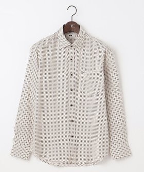 【ジョセフ アブード/JOSEPH ABBOUD / MEN】の【サスティナブル素材】小紋プリント シャツ 人気、トレンドファッション・服の通販 founy(ファニー) ファッション Fashion メンズファッション MEN トップス・カットソー Tops/Tshirt/Men シャツ Shirts スカーフ Scarf ドレープ Drape なめらか Smooth プリント Print 羽織 Haori A/W・秋冬 Aw・Autumn/Winter・Fw・Fall-Winter |ID:prp329100003529652