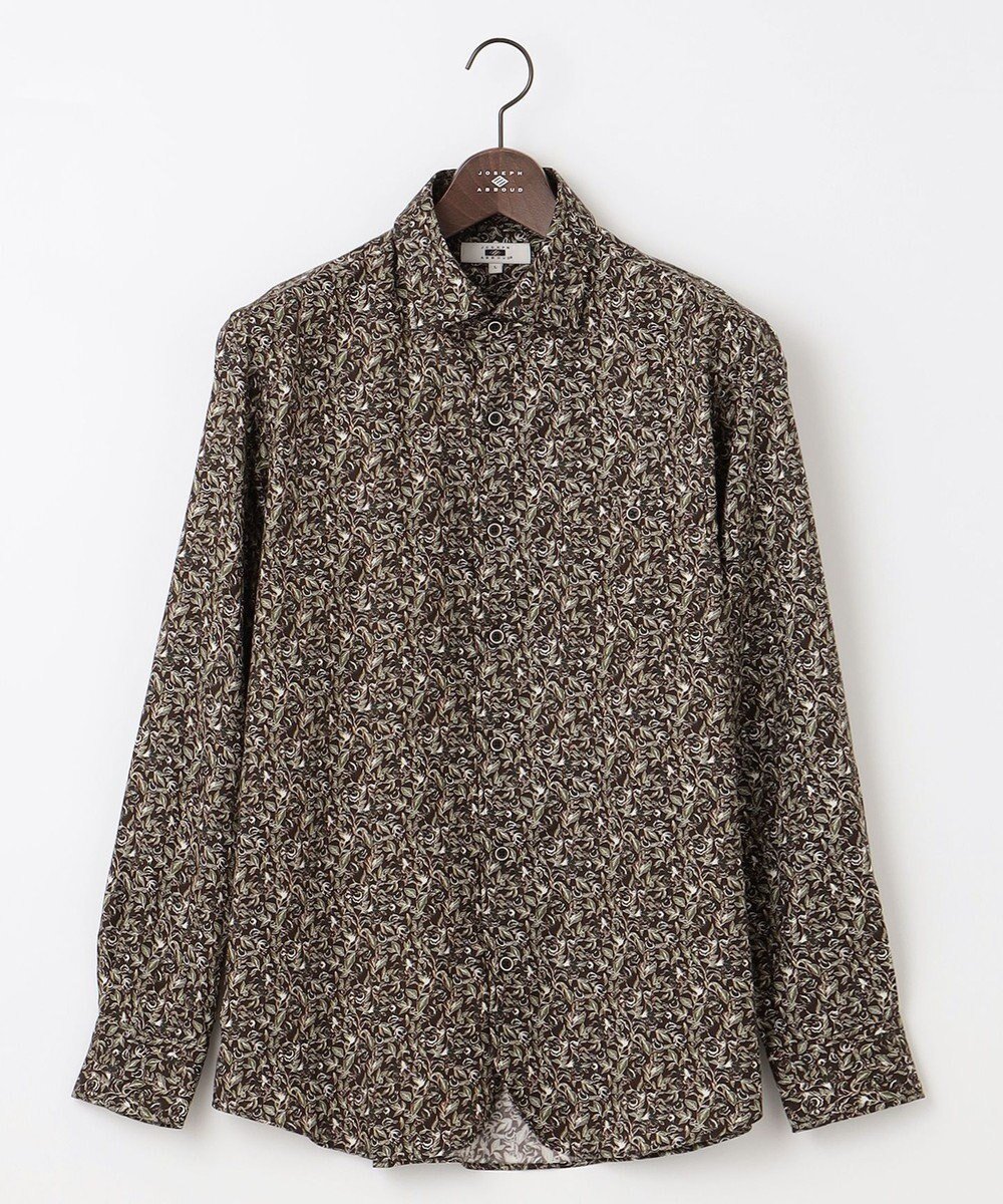 【ジョセフ アブード/JOSEPH ABBOUD / MEN】の【サスティナブル素材】フラワーモチーフプリント シャツ インテリア・キッズ・メンズ・レディースファッション・服の通販 founy(ファニー) 　ファッション　Fashion　メンズファッション　MEN　トップス・カットソー　Tops/Tshirt/Men　シャツ　Shirts　エレガント 上品　Elegant　ドレープ　Drape　なめらか　Smooth　羽織　Haori　A/W・秋冬　Aw・Autumn/Winter・Fw・Fall-Winter　ダークブラウン系5|ID: prp329100003529654 ipo3291000000029087085