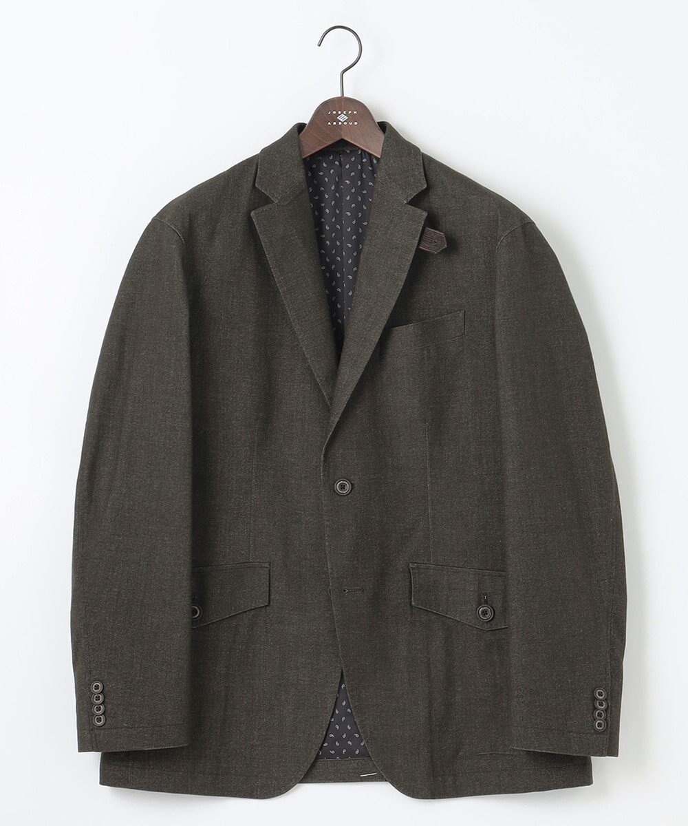 【ジョセフ アブード/JOSEPH ABBOUD / MEN】の【ストレッチ】メランジモールスキン ジャケット インテリア・キッズ・メンズ・レディースファッション・服の通販 founy(ファニー) 　ファッション　Fashion　メンズファッション　MEN　アウター　Coats Outerwear/Men　テーラードジャケット　Tailored Jackets　イタリア　Italy　コーデュロイ　Corduroy　ジャケット　Jacket　ストレッチ　Stretch　セットアップ　Set Up　ハンド　Hand　フラップ　Flap　プリント　Print　ポケット　Pocket　メランジ　Melange　A/W・秋冬　Aw・Autumn/Winter・Fw・Fall-Winter　再入荷　Restock/Back In Stock/Re Arrival　エレガント 上品　Elegant　カーキ系|ID: prp329100003529655 ipo3291000000029087105