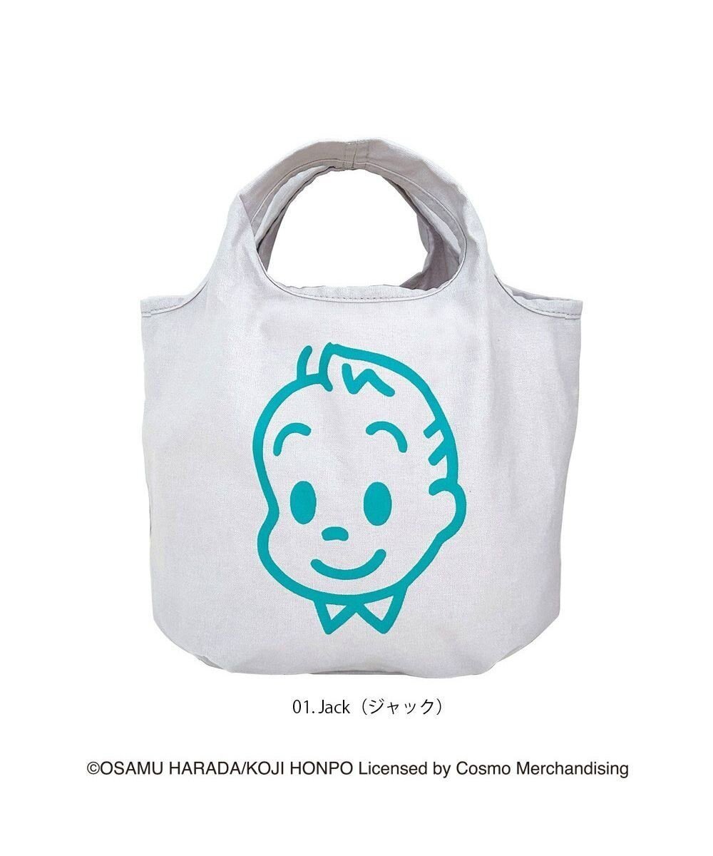 【ルートート/ROOTOTE】の6264【オサムグッズ】OSAMU GOODS(R)×ROOTOTE ルーショッパー.ミニ.マルシェ.オサム-B インテリア・キッズ・メンズ・レディースファッション・服の通販 founy(ファニー) 　ファッション　Fashion　レディースファッション　WOMEN　バッグ　Bag　イラスト　Illustration　洗える　Washable　カメラ　Camera　ポケット　Pocket　ギフト プレゼント　Gift Present　01:ジャック|ID: prp329100003529686 ipo3291000000023288151