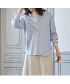 【23区/NIJYUSANKU】の【SLOW/一部店舗限定】コットンオックス シャツ 人気、トレンドファッション・服の通販 founy(ファニー) ファッション Fashion レディースファッション WOMEN トップス・カットソー Tops/Tshirt シャツ/ブラウス Shirts/Blouses グラス Glass シアー Sheer タートルネック Turtleneck バランス Balance フェミニン Feminine ベーシック Basic A/W・秋冬 Aw・Autumn/Winter・Fw・Fall-Winter おすすめ Recommend 2023年 2023 2023-2024秋冬・A/W Aw/Autumn/Winter//Fw/Fall-Winter/2023-2024 thumbnail サックスブルーストライプ|ID: prp329100003538462 ipo3291000000028388383