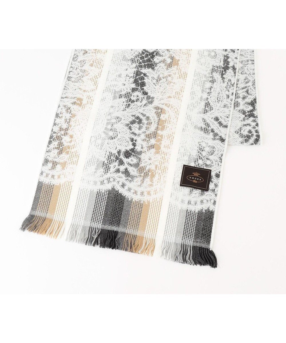 【トッカ/TOCCA】のJAQUARD LACE STOLE ストール インテリア・キッズ・メンズ・レディースファッション・服の通販 founy(ファニー) 　ファッション　Fashion　レディースファッション　WOMEN　ストール　Scarves　マフラー　Mufflers　A/W・秋冬　Aw・Autumn/Winter・Fw・Fall-Winter　冬　Winter　エレガント 上品　Elegant　ジャカード　Jacquard　ストール　Stall　スヌード　Snood　フェミニン　Feminine　フランス　France　マフラー　Scarf　モダン　Modern　レース　Race　ロマンティック　Romantic　ホワイト系|ID: prp329100003538479 ipo3291000000029161484