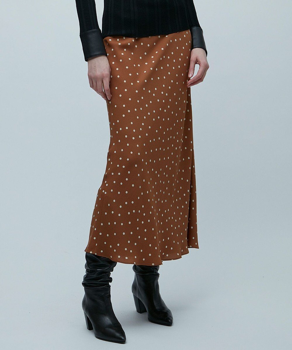 【ベイジ,/BEIGE,】の【GISELe 2.3月合併号掲載】VIGNON / ドットスカート インテリア・キッズ・メンズ・レディースファッション・服の通販 founy(ファニー) 　ファッション　Fashion　レディースファッション　WOMEN　スカート　Skirt　A/W・秋冬　Aw・Autumn/Winter・Fw・Fall-Winter　セットアップ　Set Up　ドット　Dot　ドレープ　Drape　フレア　Flare　ヘムライン　Hemline　Camel ×Ecru|ID: prp329100003538516 ipo3291000000023348495