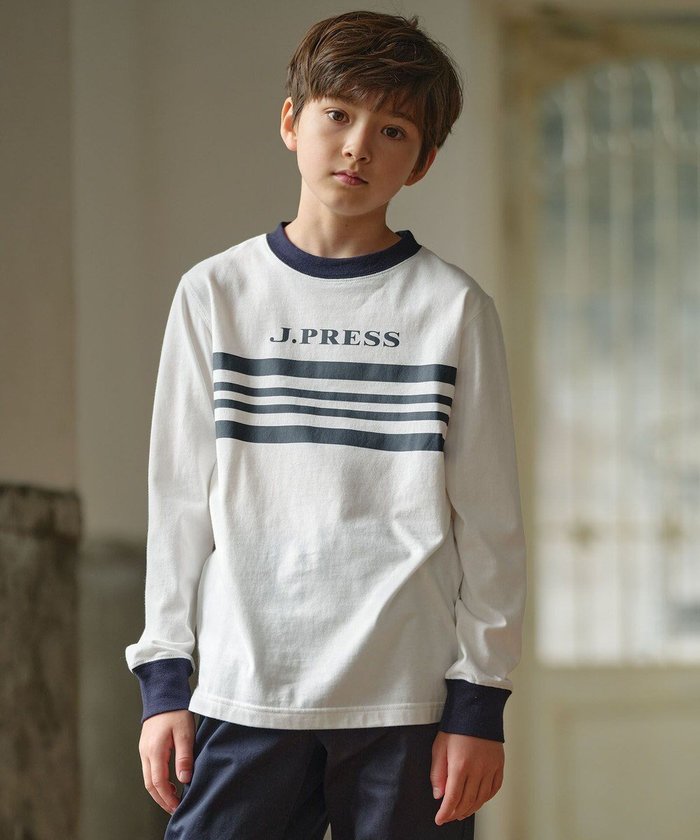 【ジェイ プレス/J.PRESS / KIDS】の【110-130cm】BORDER×COMBI カットソー インテリア・キッズ・メンズ・レディースファッション・服の通販 founy(ファニー) https://founy.com/ ファッション Fashion キッズファッション KIDS トップス・カットソー Tops/Tees/Kids 2023年 2023 2023-2024秋冬・A/W Aw/Autumn/Winter//Fw/Fall-Winter/2023-2024 A/W・秋冬 Aw・Autumn/Winter・Fw・Fall-Winter 冬 Winter カットソー Cut And Sew パーカー Hoodie ボーダー Border 長袖 Long Sleeve |ID: prp329100003540360 ipo3291000000029385712