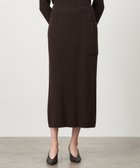 【エイトン/ATON】のNATURAL DYED WOOL ストレートリブスカート 人気、トレンドファッション・服の通販 founy(ファニー) ファッション Fashion レディースファッション WOMEN スカート Skirt スリット Slit タイトスカート Tight Skirt ポケット Pocket A/W・秋冬 Aw・Autumn/Winter・Fw・Fall-Winter thumbnail BROWN|ID: prp329100003546671 ipo3291000000028388145