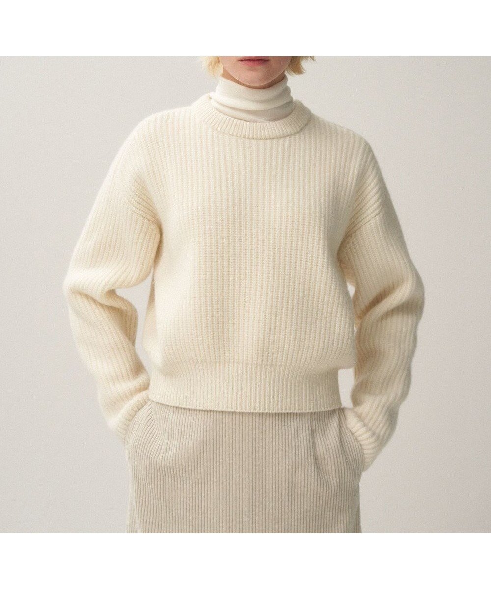 【エイトン/ATON】のWOOL CASHMERE SILK クルーネックセーター 人気、トレンドファッション・服の通販 founy(ファニー) 　ファッション　Fashion　レディースファッション　WOMEN　トップス・カットソー　Tops/Tshirt　ニット　Knit Tops　カシミヤ　Cashmere　シルク　Silk　セーター　Sweater　ダメージ　Damage　バランス　Balance　再入荷　Restock/Back In Stock/Re Arrival　A/W・秋冬　Aw・Autumn/Winter・Fw・Fall-Winter　 other-1|ID: prp329100003549502 ipo3291000000030267611