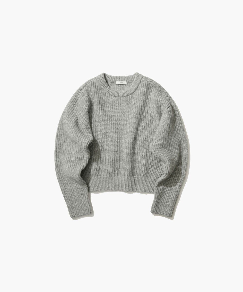 【エイトン/ATON】のWOOL CASHMERE SILK クルーネックセーター インテリア・キッズ・メンズ・レディースファッション・服の通販 founy(ファニー) 　ファッション　Fashion　レディースファッション　WOMEN　トップス・カットソー　Tops/Tshirt　ニット　Knit Tops　カシミヤ　Cashmere　シルク　Silk　セーター　Sweater　ダメージ　Damage　バランス　Balance　再入荷　Restock/Back In Stock/Re Arrival　A/W・秋冬　Aw・Autumn/Winter・Fw・Fall-Winter　LIGHT GRAY|ID: prp329100003549502 ipo3291000000030267614