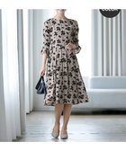 【ティアクラッセ/Tiaclasse】の【新色追加・洗える】フラワーフロッキーワンピース グレージュ|ID: prp329100003551286 ipo3291000000029642333