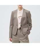 【ベイジ,/BEIGE,】のCORBY / ノーカラージャケット 人気、トレンドファッション・服の通販 founy(ファニー) ファッション Fashion レディースファッション WOMEN アウター Coat Outerwear ジャケット Jackets ノーカラージャケット No Collar Leather Jackets A/W・秋冬 Aw・Autumn/Winter・Fw・Fall-Winter コンパクト Compact ジャケット Jacket ストレッチ Stretch 再入荷 Restock/Back In Stock/Re Arrival 定番 Standard thumbnail Taupe|ID: prp329100003551299 ipo3291000000028385768