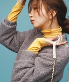 【アンフィーロ 自由区/UNFILO】の【新色追加/洗える】コットンカシミヤ タートルネックカットソー イエロー|ID: prp329100003553121 ipo3291000000032542512
